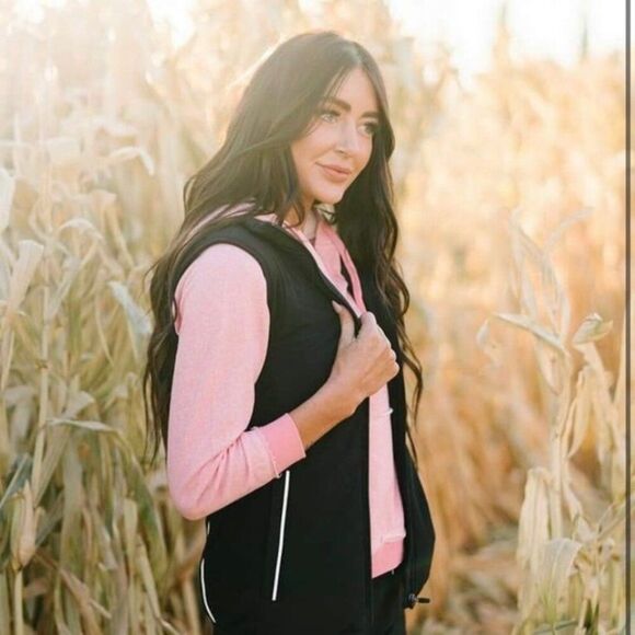 Zyia Black Reflective Inspire Vest Puffer Size Medium - Picture 2 of 7